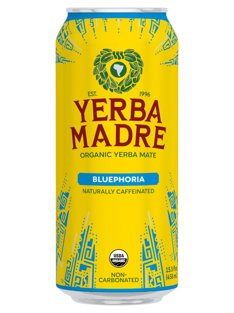 Yerba Madre Organic Bluephoria Energy Drink Can