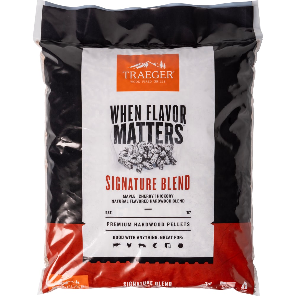 Traeger® Signature Blend Maple-Cherry-Hickory Natural Flavored Hardwood Pellets