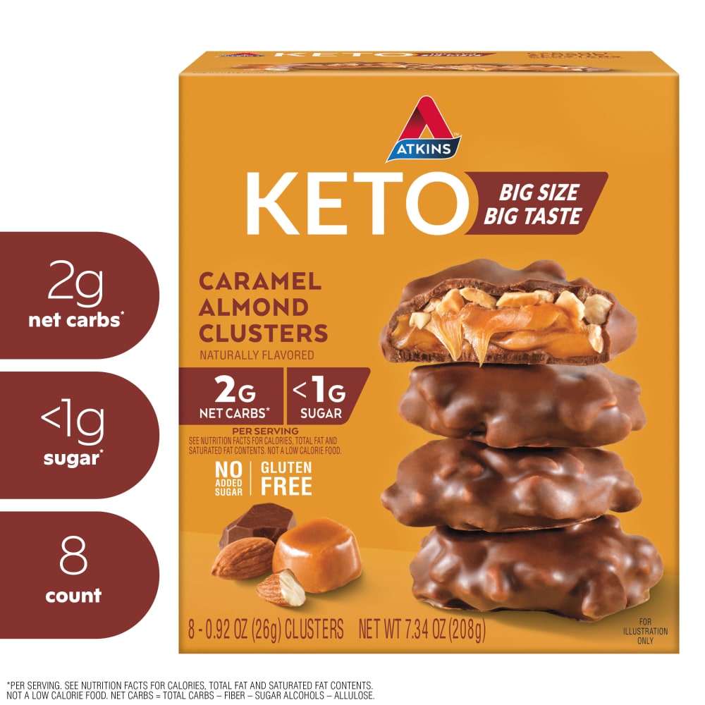 Atkins Caramel Almond Clusters – Low Sugar Keto Candy