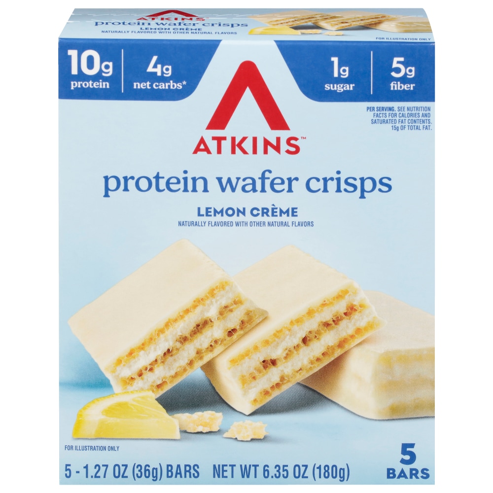 Atkins™ Lemon Creme Protein Wafer Crisp Bar Pack