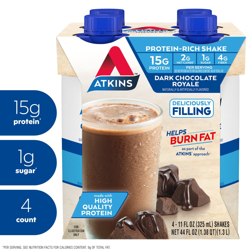 Atkins Dark Chocolate Royale Protein Shake