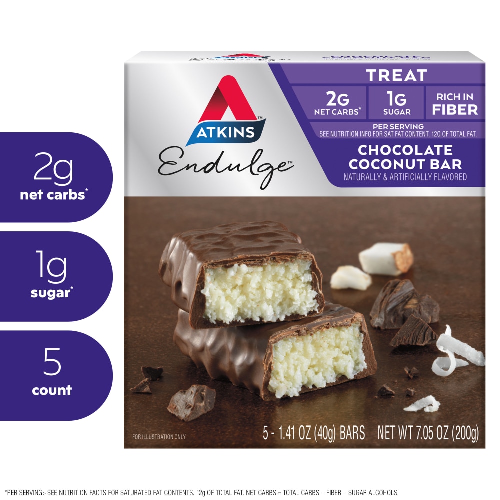 Atkins Low Sugar Endulge Chocolate Coconut Bar