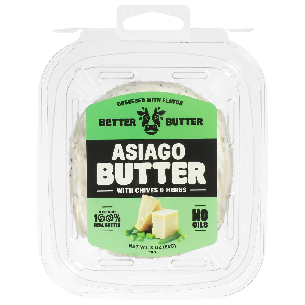 Better Butter Asiago Butter with Chives & Herbs 3 oz