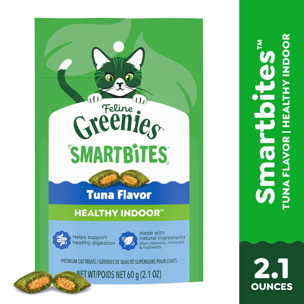 Feline Greenies Smartbites Healthy Indoor Natural Cat Treats Tuna Flavor