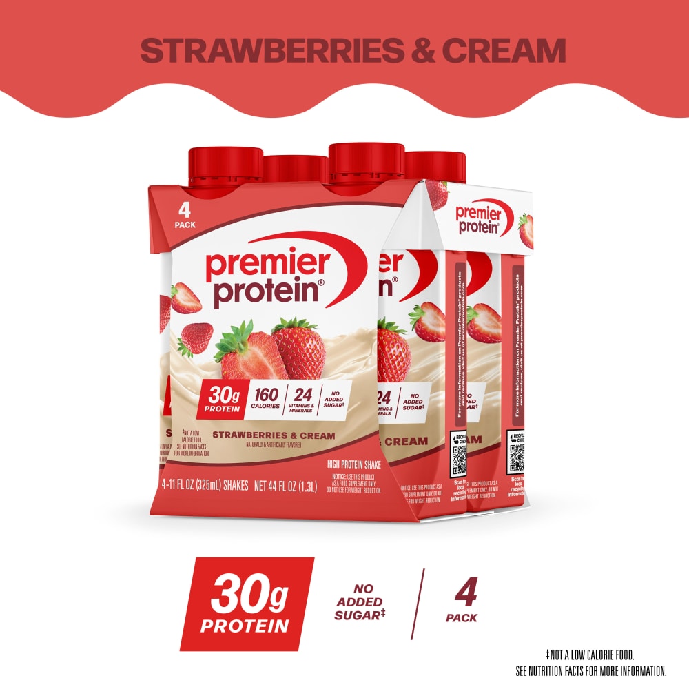 Premier Protein 30g Strawberries & Cream Protein Shake