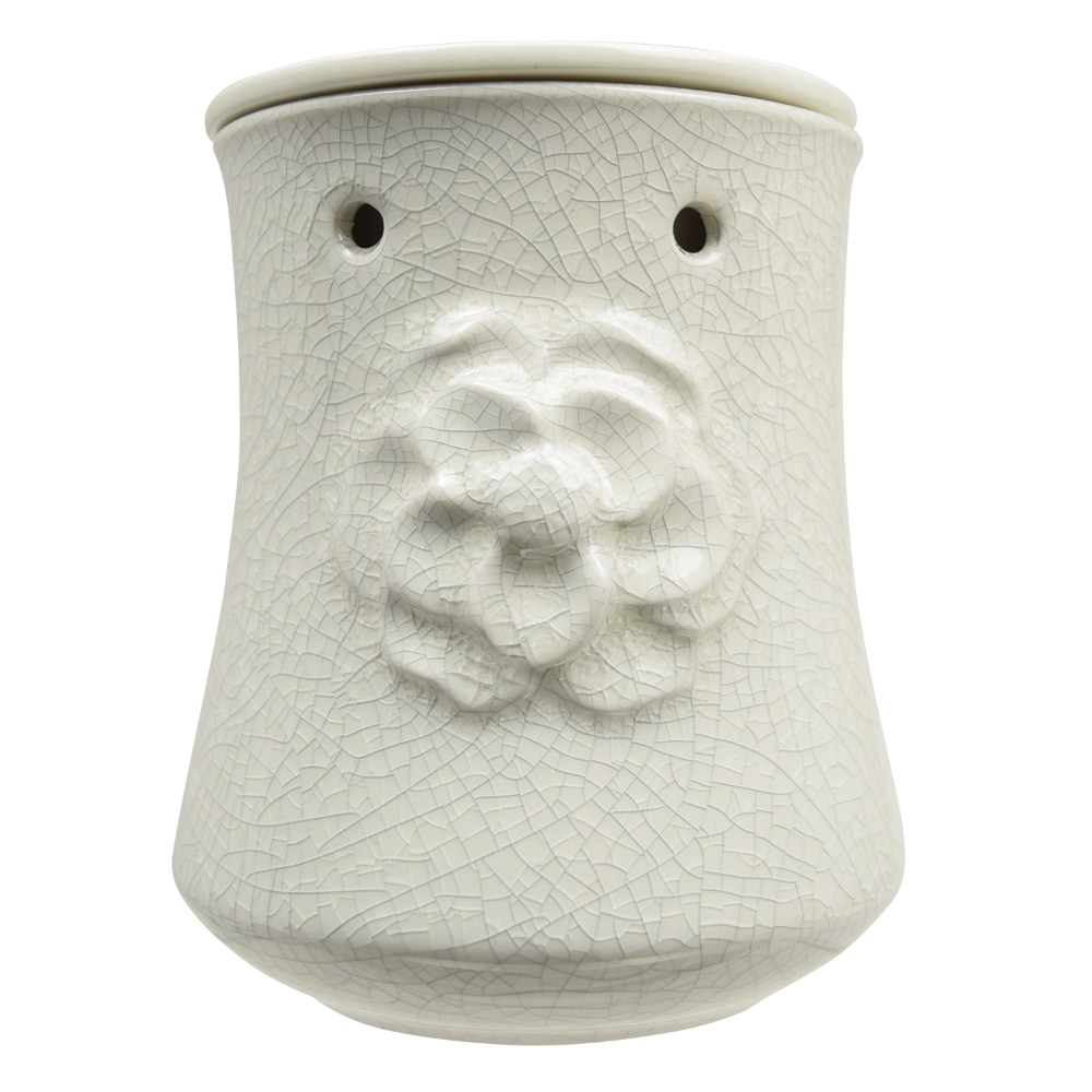Tuscany Candle Flower Design Wax Warmer – White