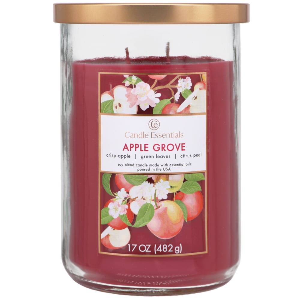Candle Essentials Scented Jar Candle – Apple Grove