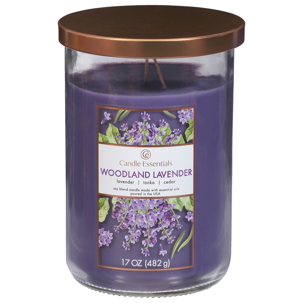 Candle Essentials Scented Jar Candle – Woodland Lavender