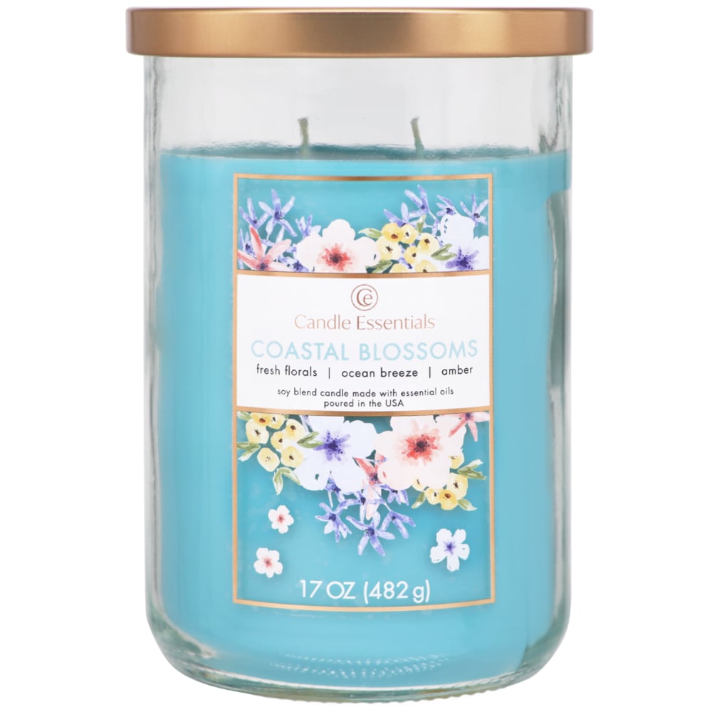 Candle Essentials Scented Jar Candle – Coastal Blossoms