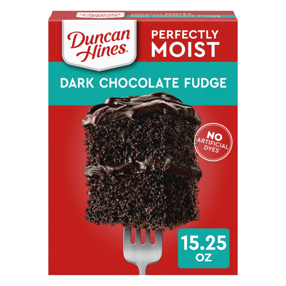 Duncan Hines Perfectly Moist Dark Chocolate Fudge Cake Mix