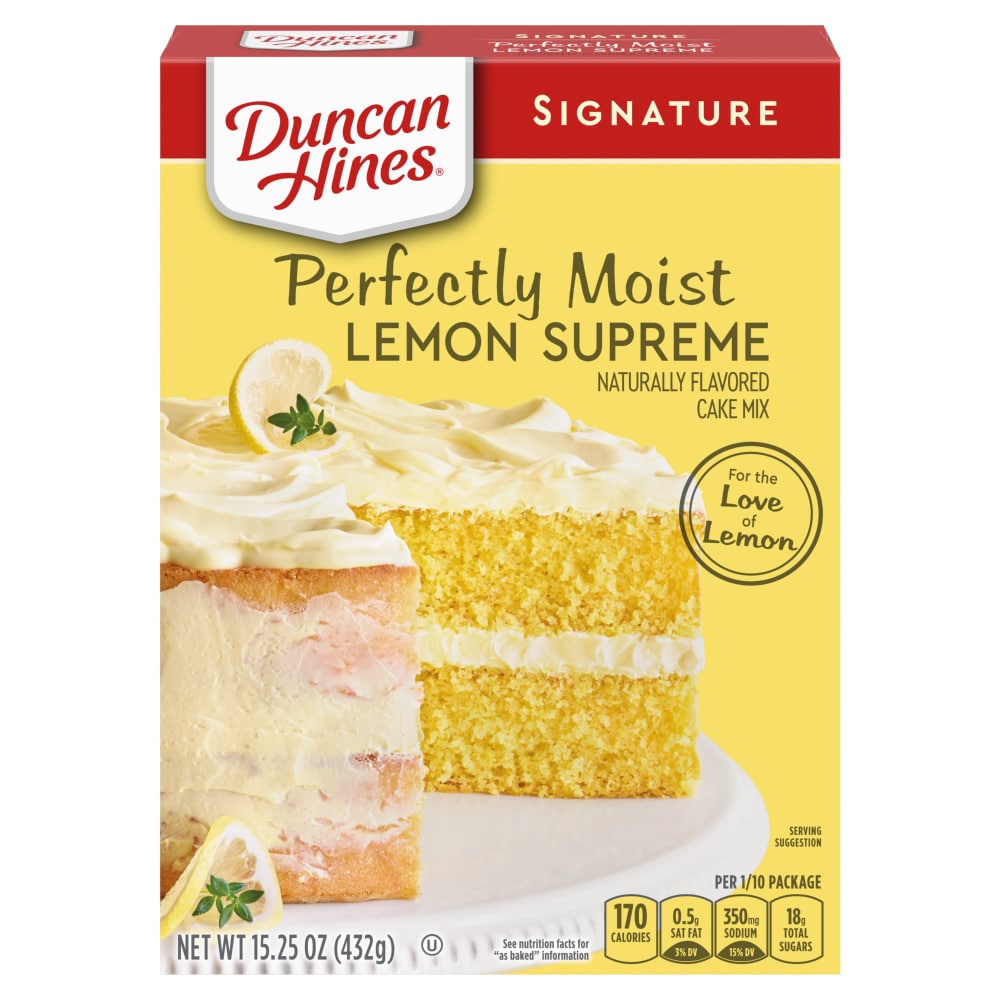 Duncan Hines Signature Perfectly Moist Lemon Supreme Cake Mix