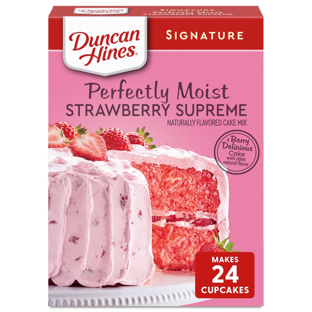 Duncan Hines Signature Perfectly Moist Strawberry Supreme Cake Mix