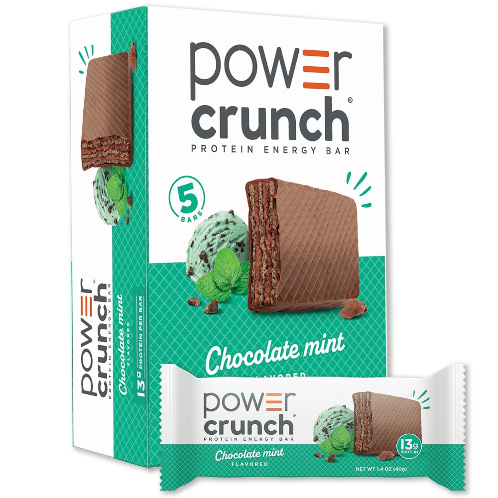 Power Crunch Protein Energy Bars, Chocolate Mint Carton