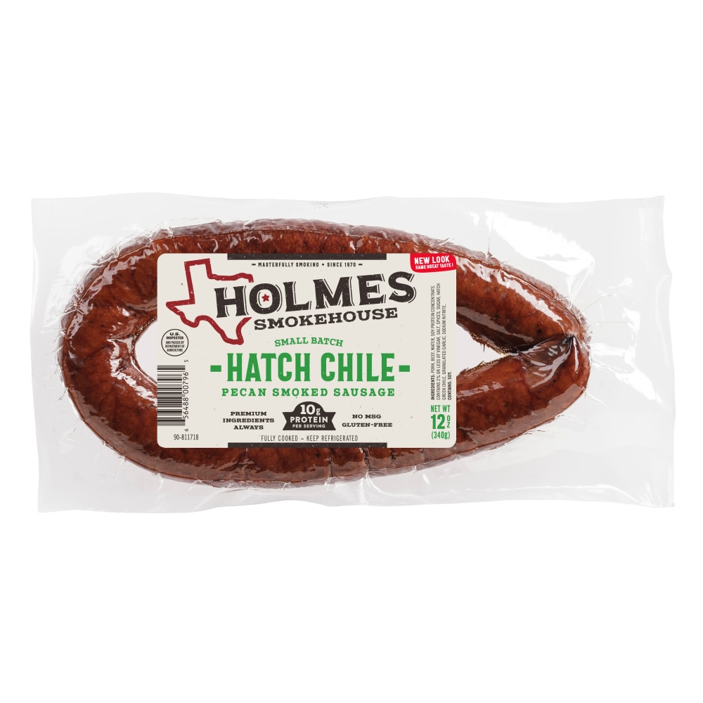 Holmes Smokehouse Pecan Smoked P&B Hatch Chile Sausage