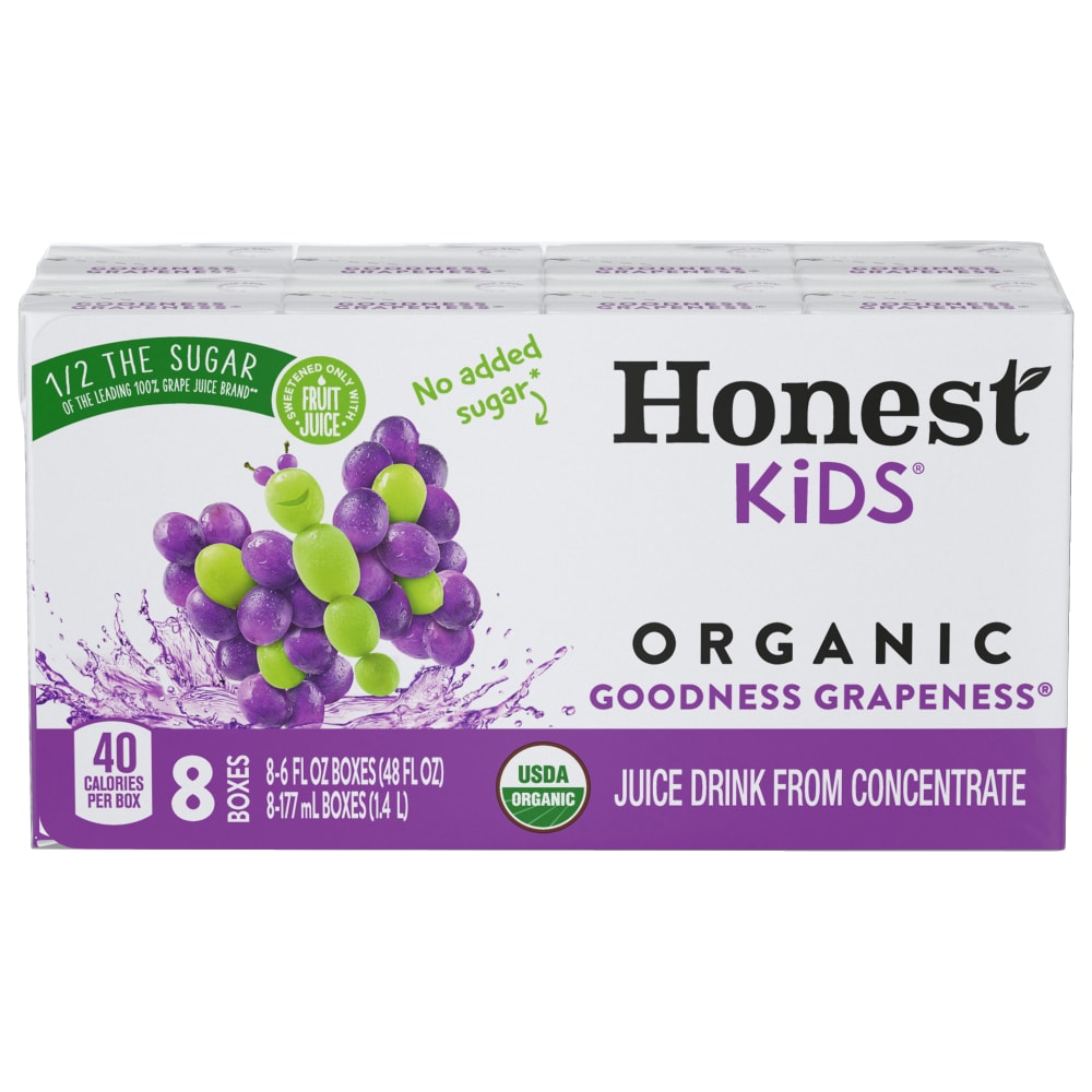 Honest Kids® Organic Goodness Grapeness® Juice Cartons