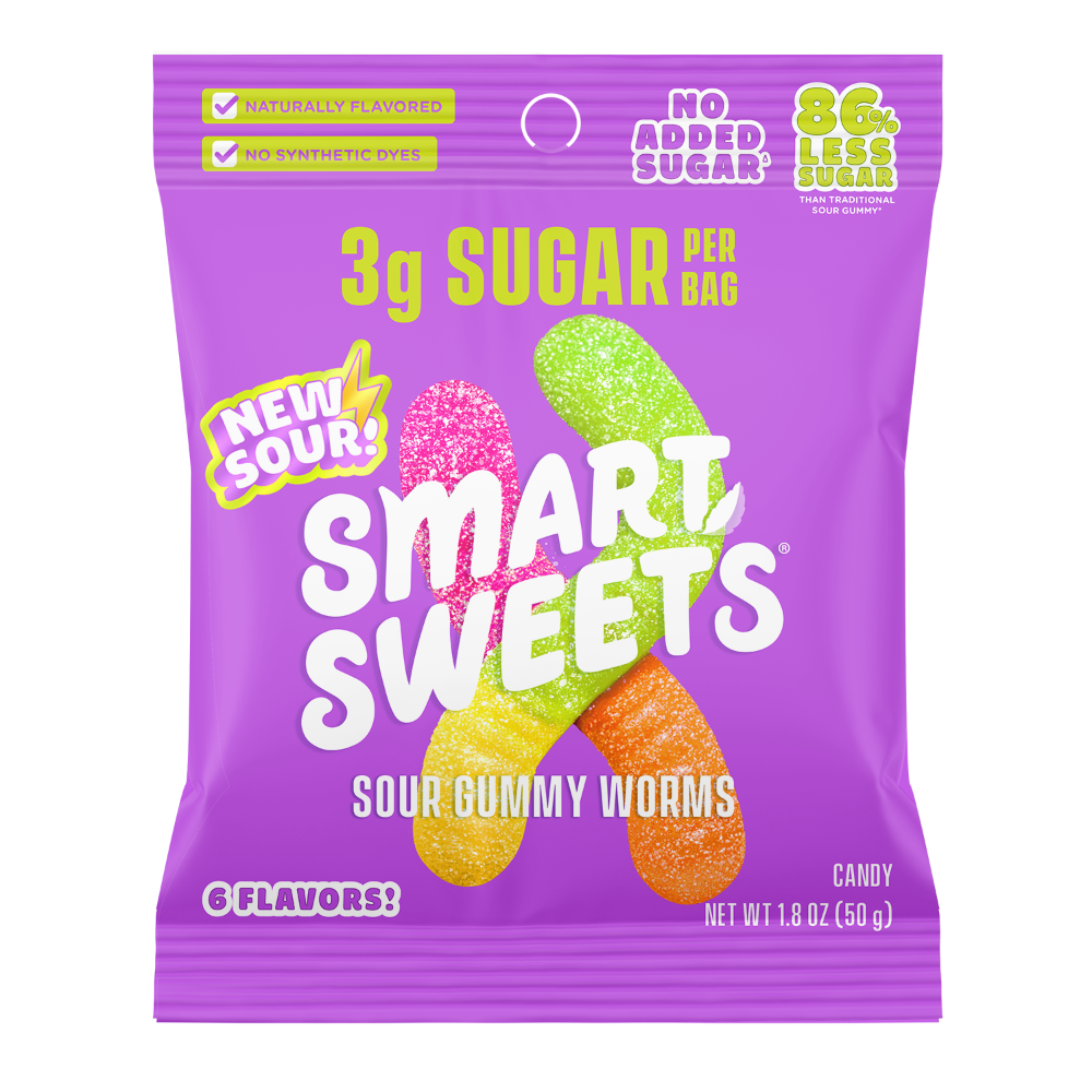 Smart Sweets® Cour Gummy Worms
