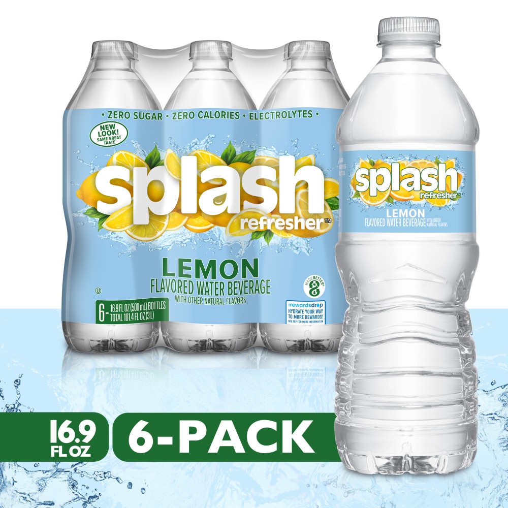 Splash Refresher Lemon Flavored Bottled Water