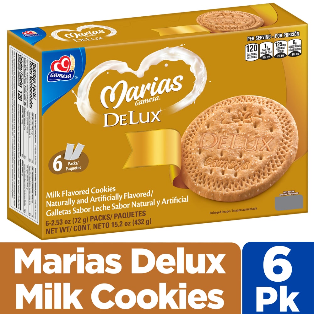 Gamesa Marias DeLux Milk Flavored Cookies