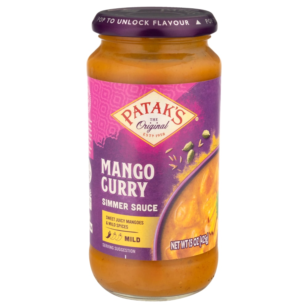 Patak’s® Mango Curry Indian Mild Simmer Sauce