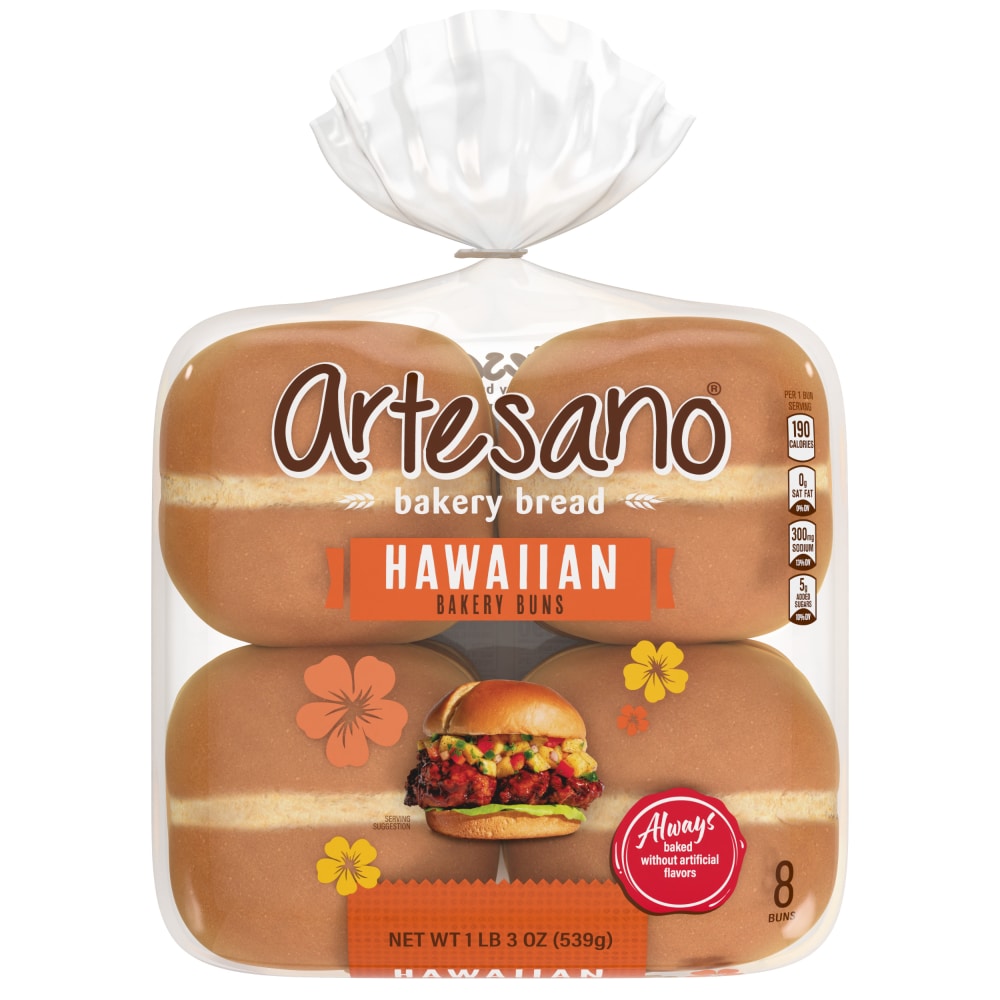Artesano® Hawaiian Hamburger Buns