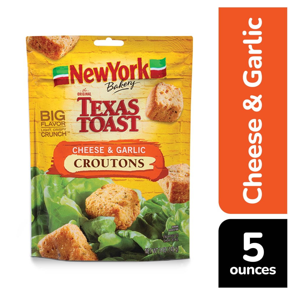 New York Bakery Texas Toast Cheese and Garlic Croutons