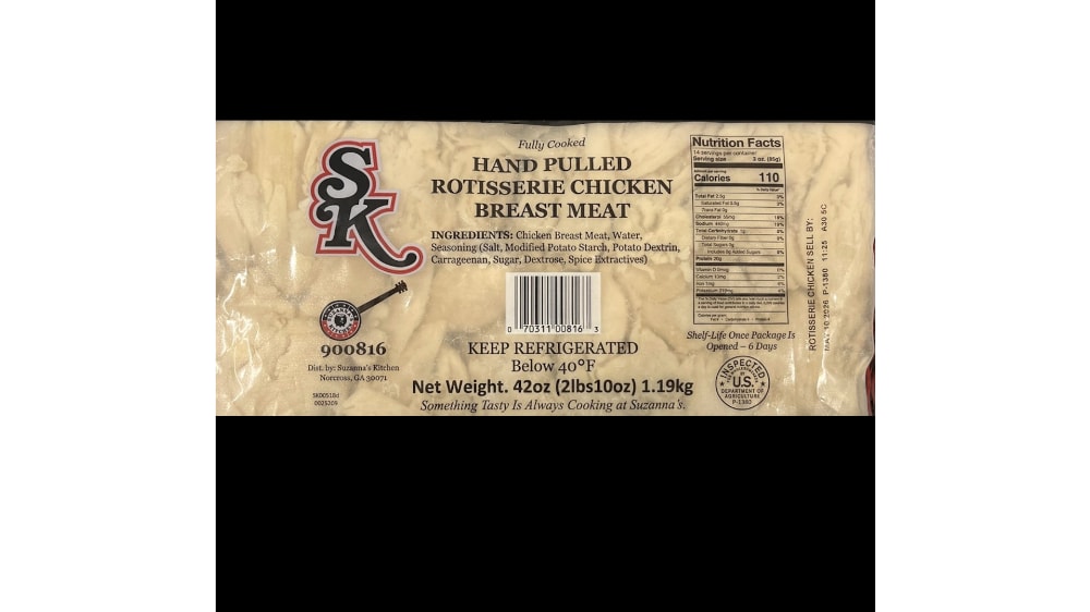 Suzanna’s Kitchen Hand Pulled Rotisserie Chicken Breast Meat