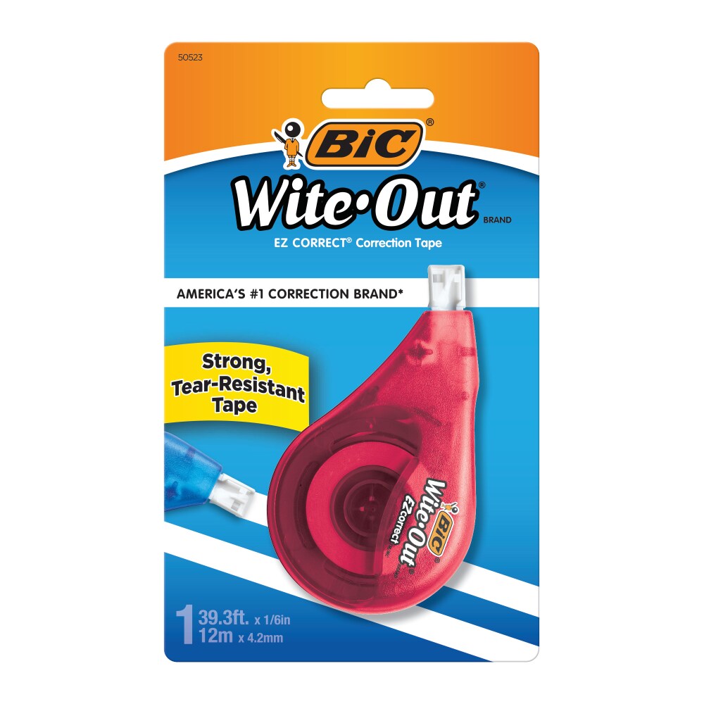 BIC Wite-Out EZ Correct Correction Tape, White, 1-Count