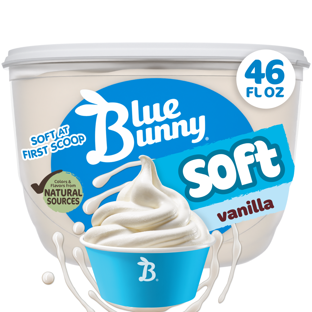 Blue Bunny Soft Vanilla Flavored Frozen Dairy Dessert