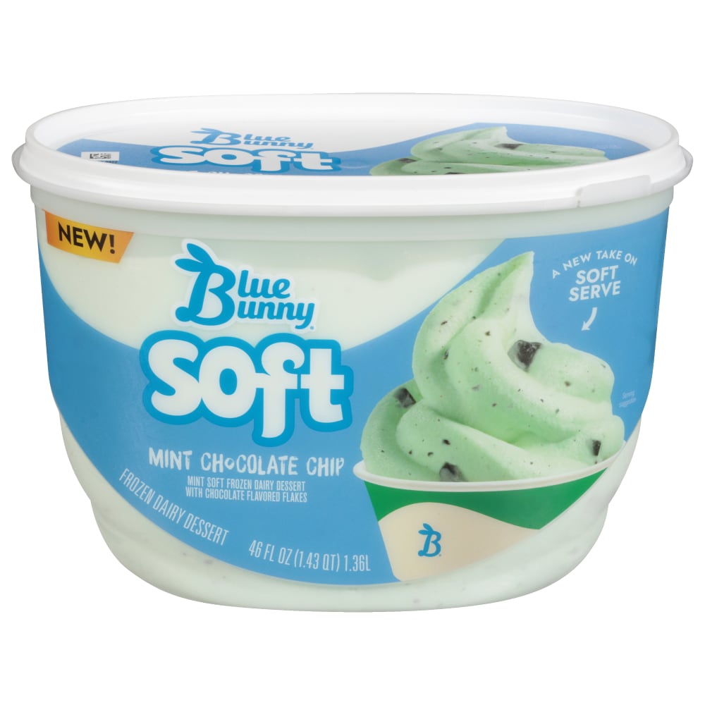 Blue Bunny® Mint Chocolate Chip Soft Serve Frozen Dairy Dessert