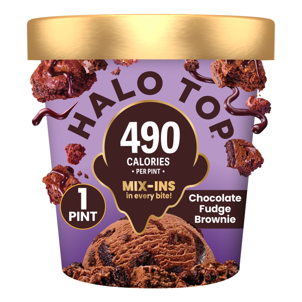 Halo Top Chocolate Fudge Brownie Light Ice Cream