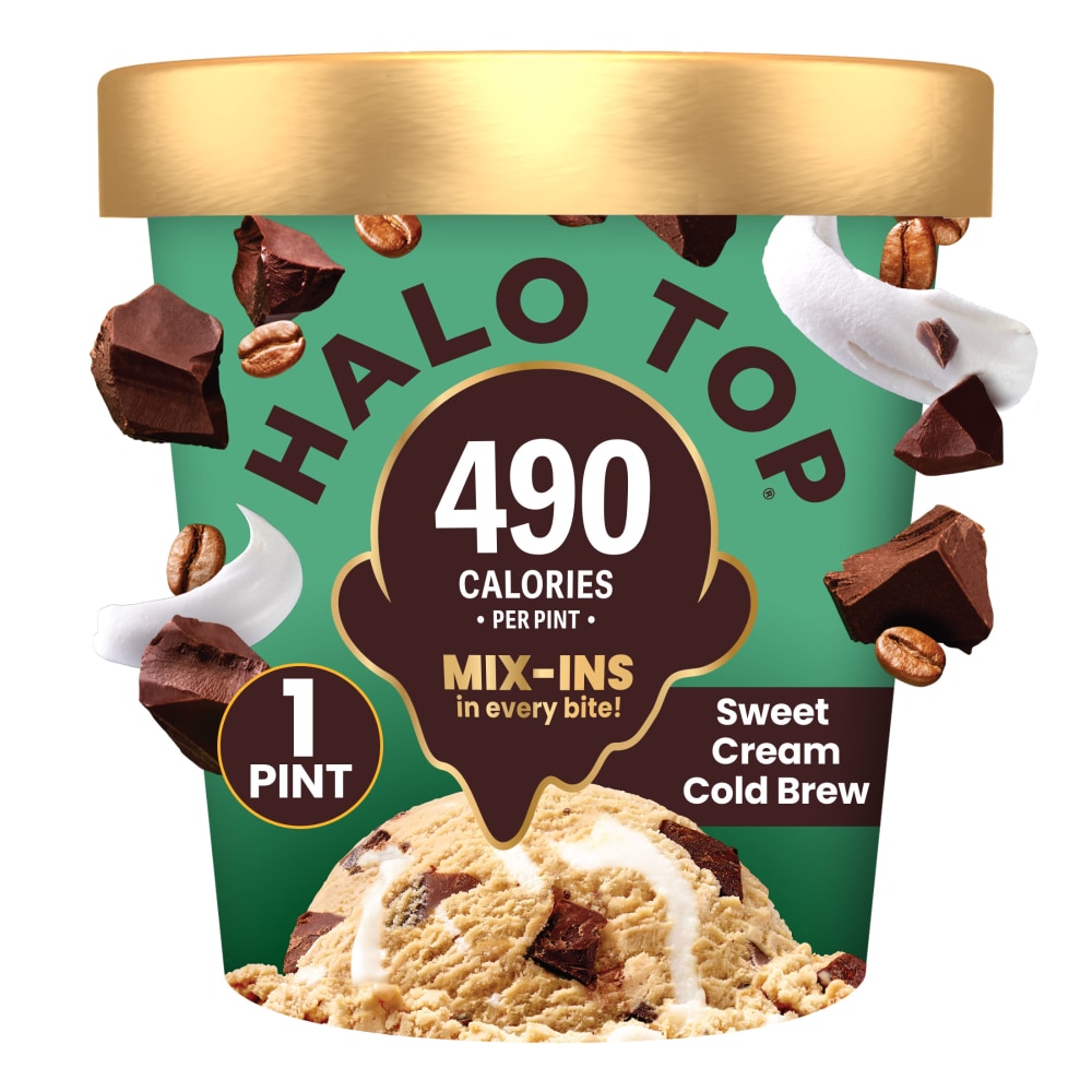 Halo Top Sweet Cream Cold Brew Light Ice Cream