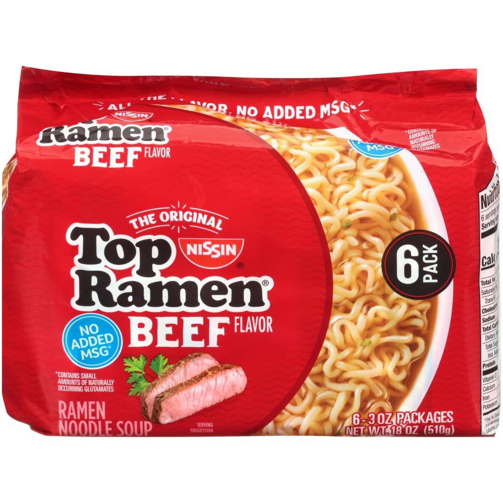 Top Ramen® Beef Flavor Ramen Noodle Soup