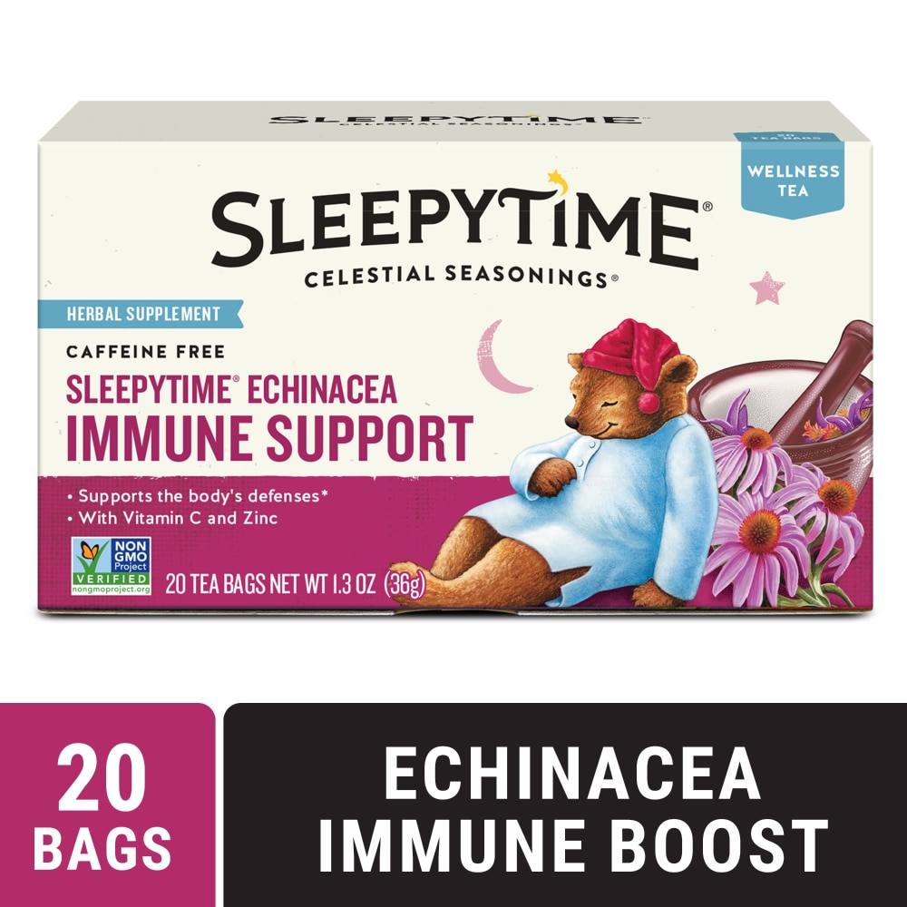 Celestial Seasonings Caffeine Free Sleepytime® Wellness Echinacea Immune Boost Tea