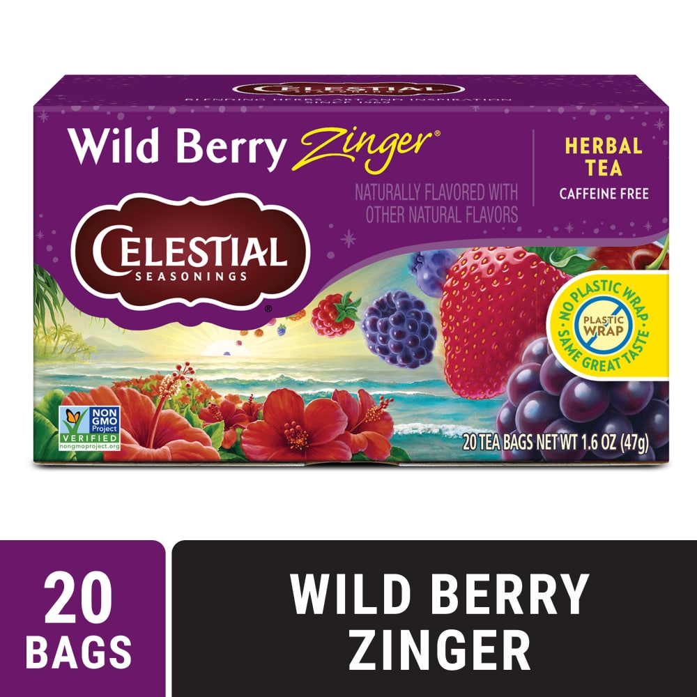 Celestial Seasonings Caffeine Free Wild Berry Zinger Herbal Tea