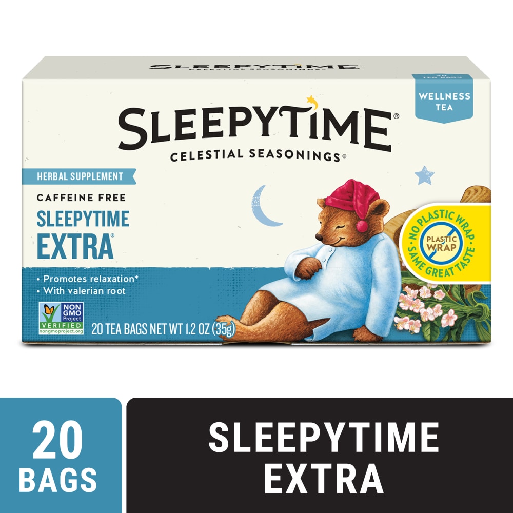 Celestial Seasonings Caffeine Free Sleepytime® Wellness Extra Tea