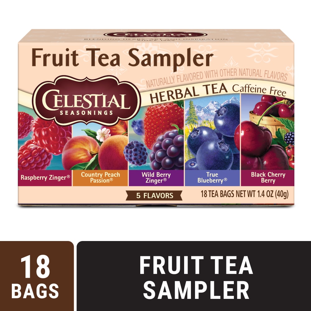 Celestial Seasonings Caffeine Free Fruit Tea Herbal Sampler Pack