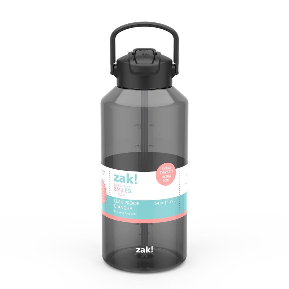 Zak! Designs Ebony PET Liberty Manual Straw Bottle