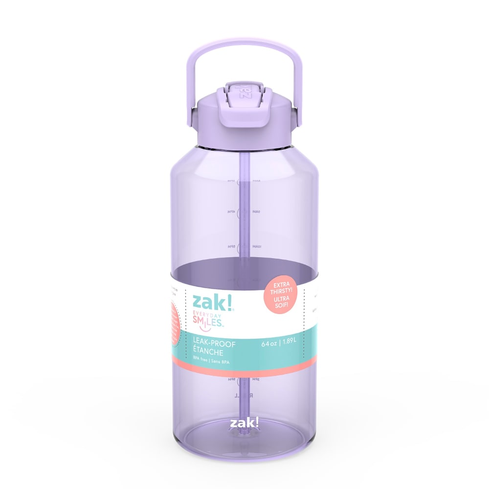 Zak!® Lavender Liberty Manual Straw Bottle