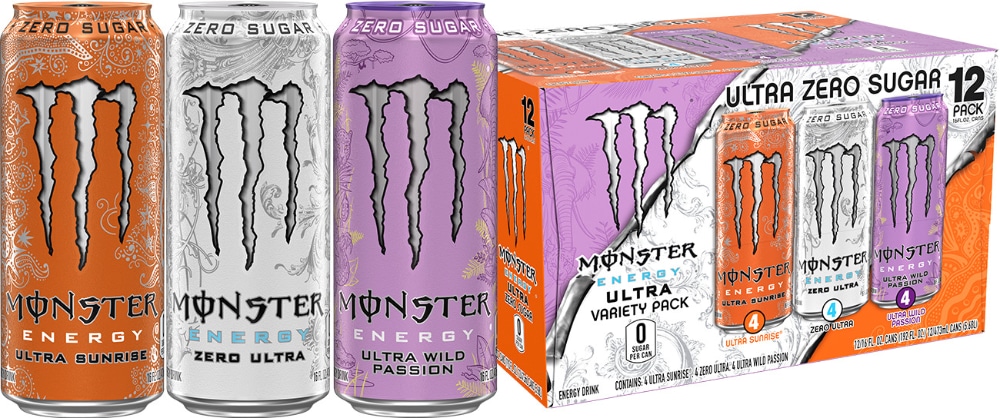 Monster Zero Sugar Ultra Energy Drink Variety Pack Cans