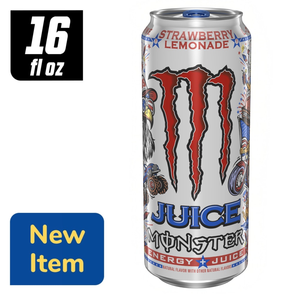 Juice Monster® Strawberry Lemonade Energy Drink Can