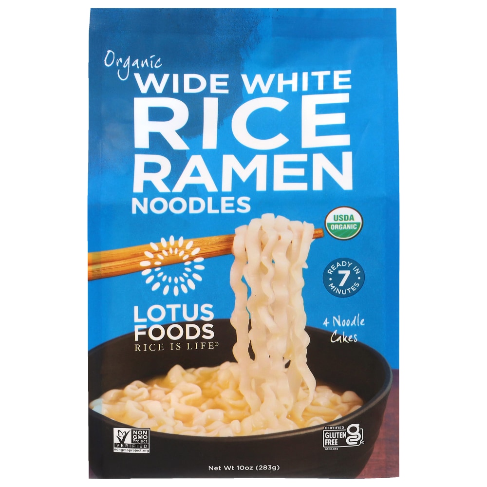 Lotus Foods® Organic Wide White Rice Ramen Noodles Multipack