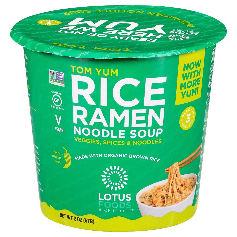 Lotus Tom Yum Rice Ramen Noodle Soup Cup