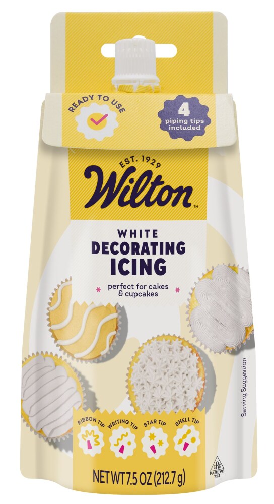 Wilton™ White Decorating Icing Pouch with Tips