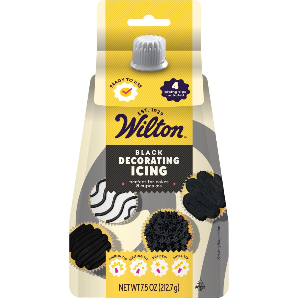 Wilton™ Black Icing Pouch with Decorating Tips