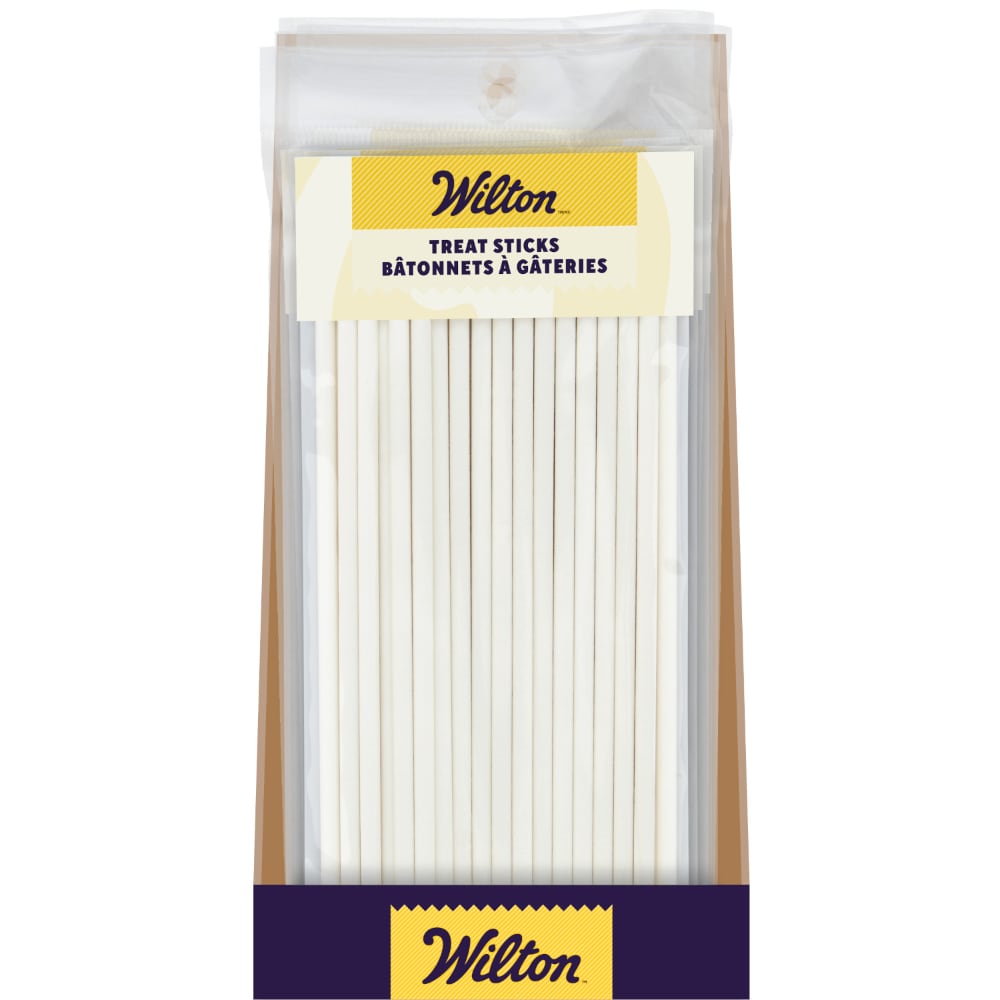 WILTON TREAT STICKS 6 INCH WHITE 35 COUNT