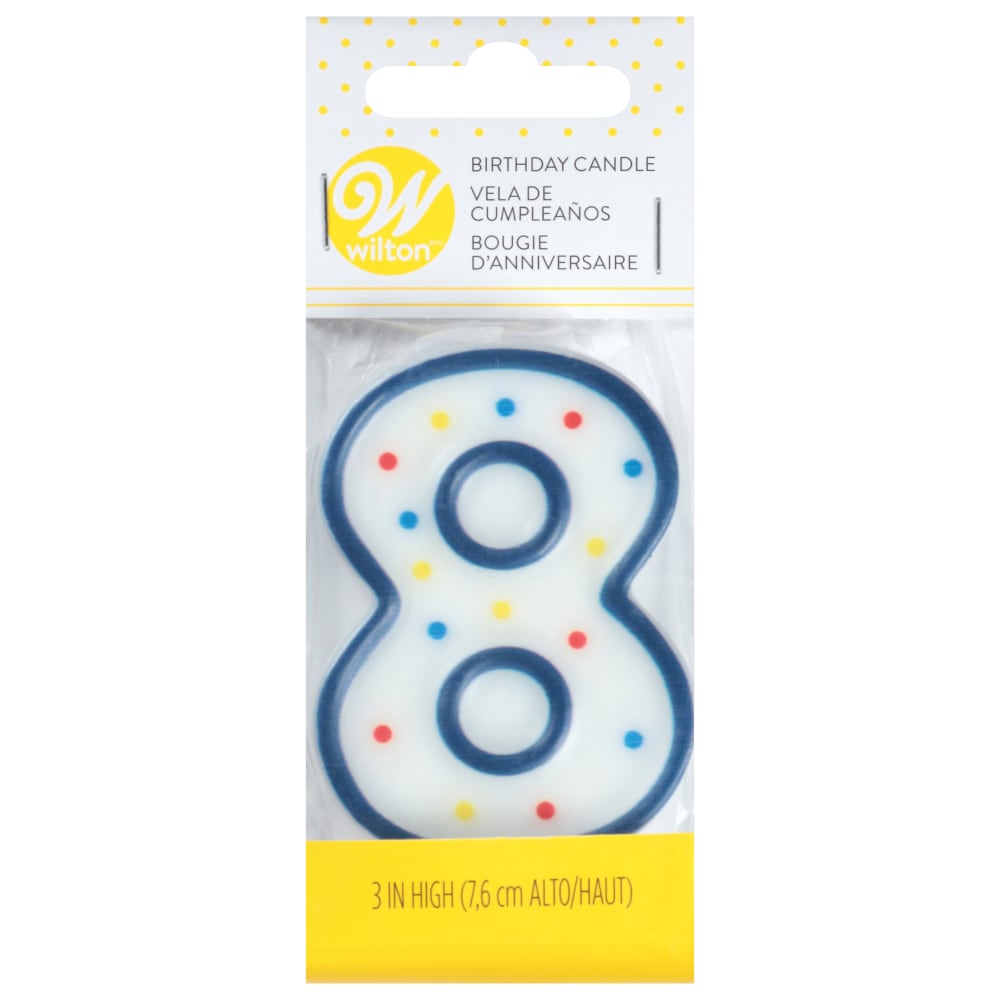 Wilton® Numeral 8 Birthday Candle