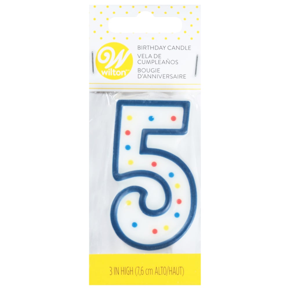 Wilton® Numeral 5 Birthday Candle