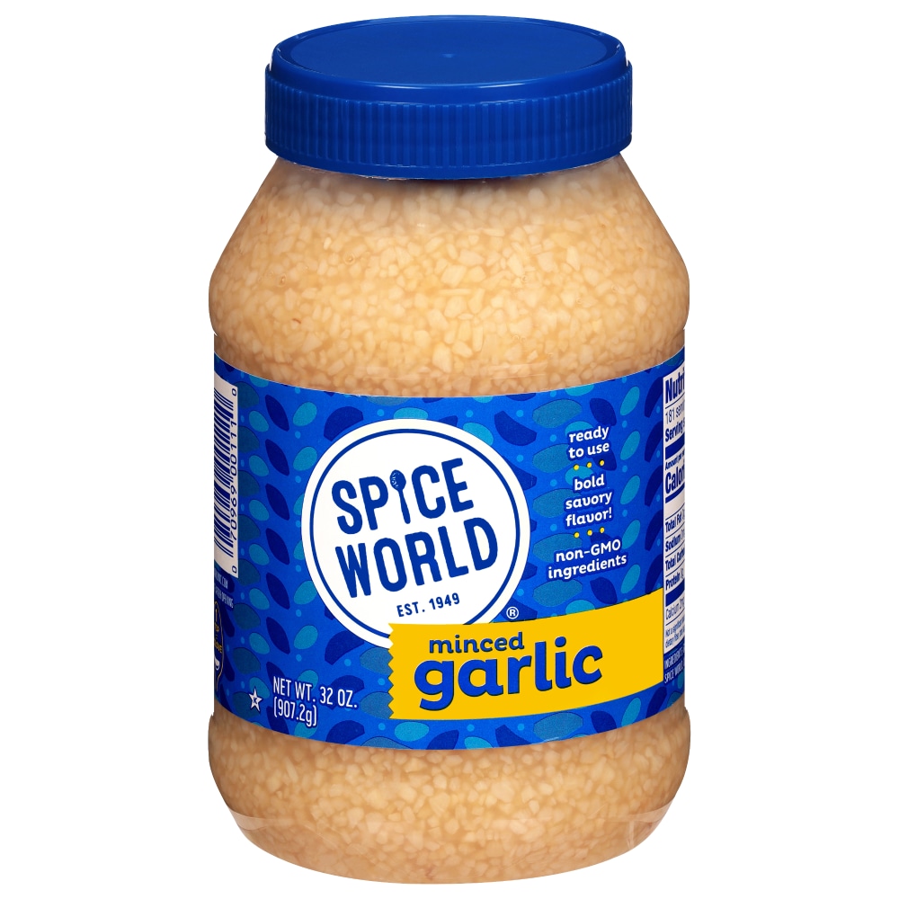 Spice World Minced Garlic 32 oz