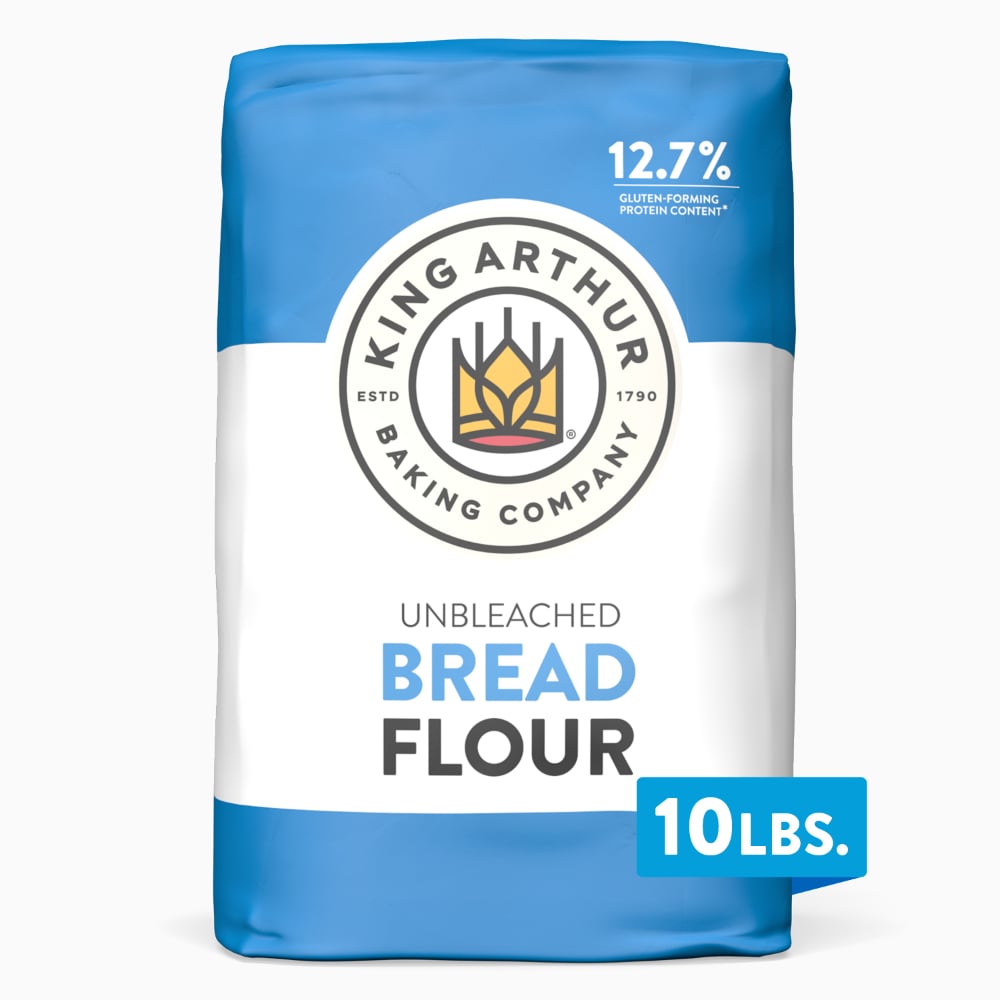 King Arthur, Unbleached Bread Flour, Non-GMO Verified, Certified Kosher, No Preservatives, 10 lbs