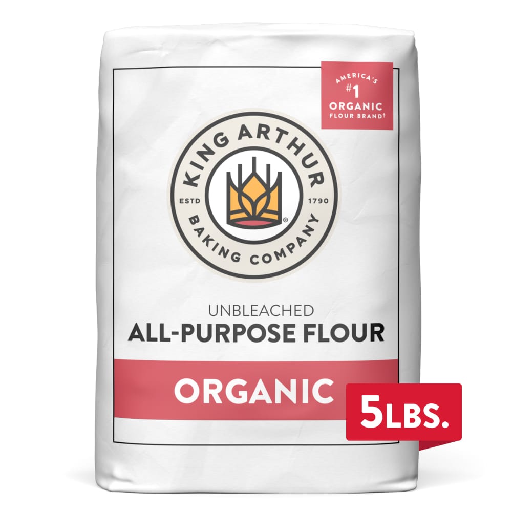 King Arthur, 100% Organic All-Purpose Flour Unbleached, Non-GMO Project Verified, No Preservatives
